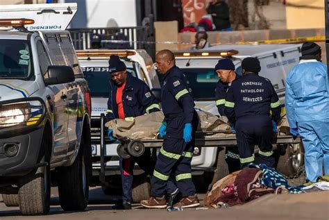 6 people have been killed and 4 wounded in a mass shooting in South Africa. Police search for gunmen
